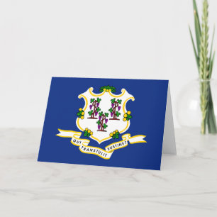 Tarjeta Bandera estatal de Connecticut