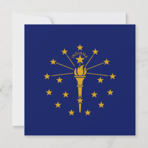 Tarjeta Bandera estatal de Indiana