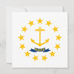 Tarjeta Bandera estatal de la isla de Rhode