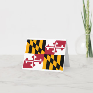 Tarjeta Bandera estatal de Maryland