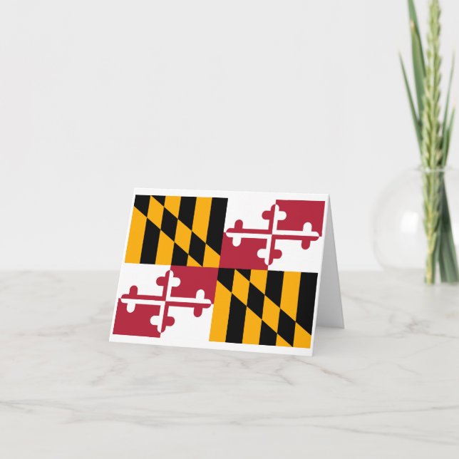 Tarjeta Bandera estatal de Maryland (Anverso)