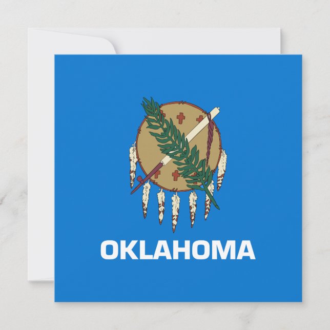 Tarjeta Bandera estatal de Oklahoma (Anverso)