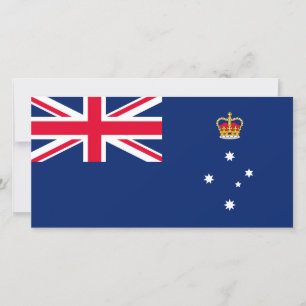 Tarjeta Bandera estatal de Victoria (Australia)