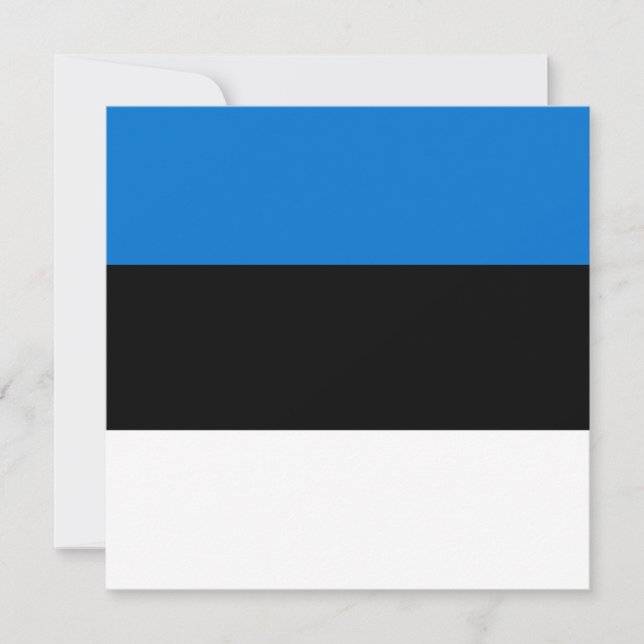 Tarjeta Bandera estonia (Anverso)