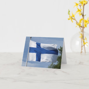 Tarjeta Bandera finlandesa