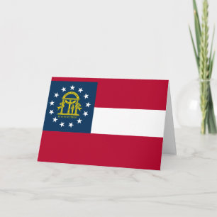 Tarjeta Bandera georgiana, Bandera de Georgia