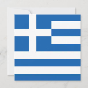 Tarjeta Bandera griega (Grecia)