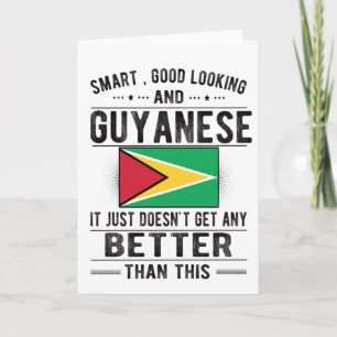 Tarjeta Bandera guyanesa Guyana Patrimonio de las raíces g