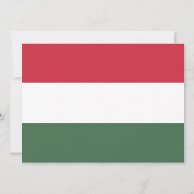 Tarjeta Bandera húngara (Anverso)