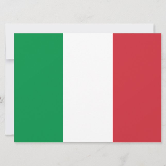 Tarjeta Bandera italiana (Italia) (Anverso)