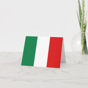Tarjeta Bandera italiana Notecard