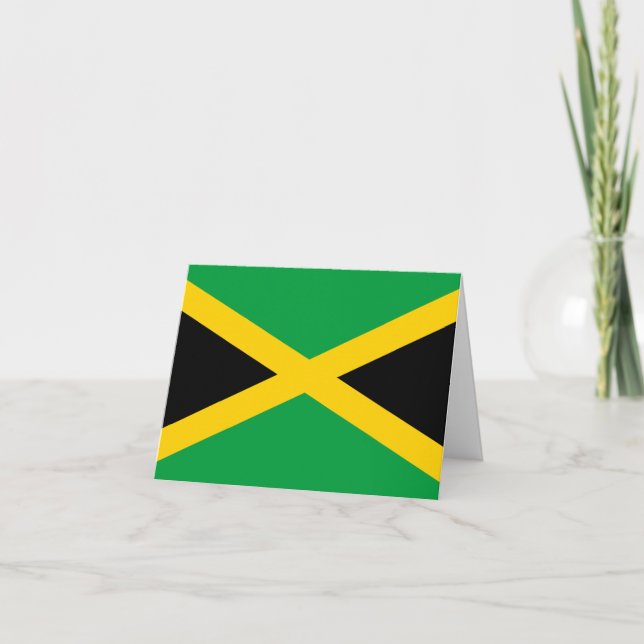 Tarjeta Bandera jamaiquina (Anverso)