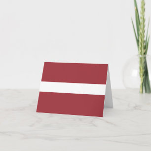 Tarjeta Bandera letona (letona)