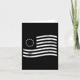 Tarjeta Bandera mínima de Betsy Ross - Patriota de Histori