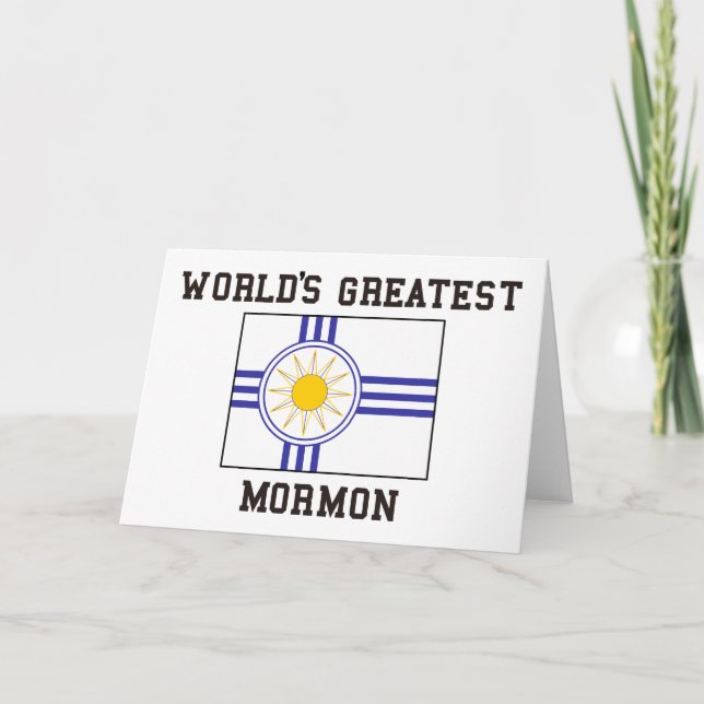 Tarjeta Bandera mormona (Anverso)