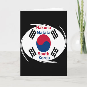 Tarjeta Bandera nacional de Corea del Sur: Orgullo del Tae
