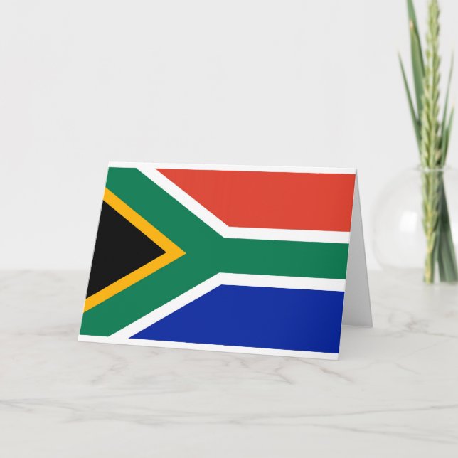 Tarjeta Bandera nacional de Sudáfrica (Anverso)