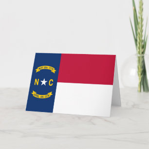 Tarjeta Bandera norte-carolina, Bandera de Carolina del No