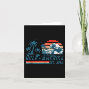 Tarjeta Bandera Norteamericana Retro Gulf Of Usa America E