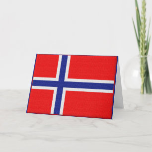 Tarjeta Bandera noruega