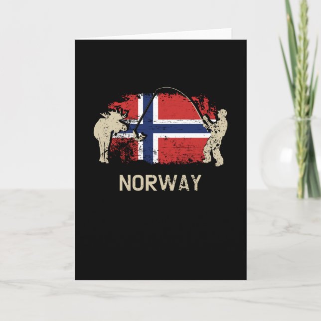 Tarjeta Bandera noruega (Anverso)