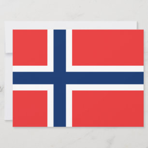 Tarjeta Bandera noruega (Noruega)
