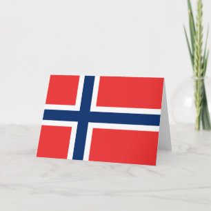Tarjeta Bandera noruega (Noruega)