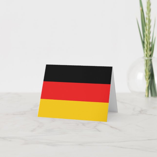Tarjeta Bandera Notecard de Alemania (Anverso)