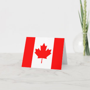 Tarjeta Bandera Notecard de Canadá