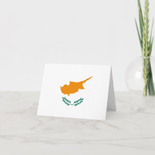 Tarjeta Bandera Notecard de Chipre