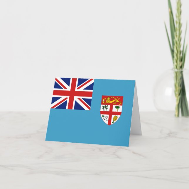 Tarjeta Bandera Notecard de Fiji (Anverso)