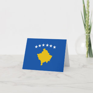 Tarjeta Bandera Notecard de Kosovo
