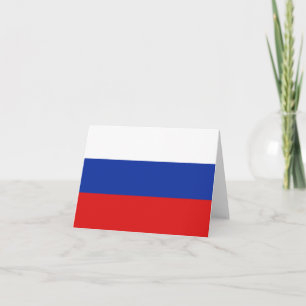Tarjeta Bandera Notecard de Rusia