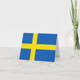 Tarjeta Bandera Notecard de Suecia