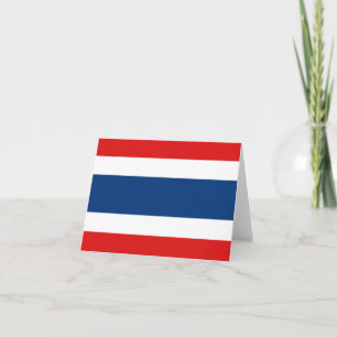 Tarjeta Bandera Notecard de Tailandia
