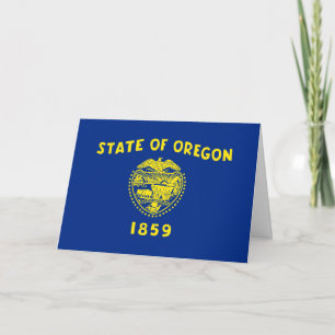 Tarjeta Bandera oregoniana, Bandera de Oregón