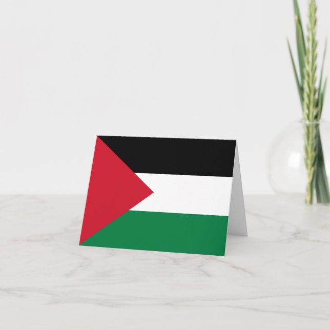 Tarjeta Bandera palestina (palestina) (Anverso)