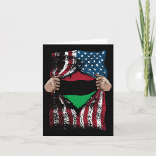 Tarjeta Bandera Panafricana de la Unión Leal Afro-American