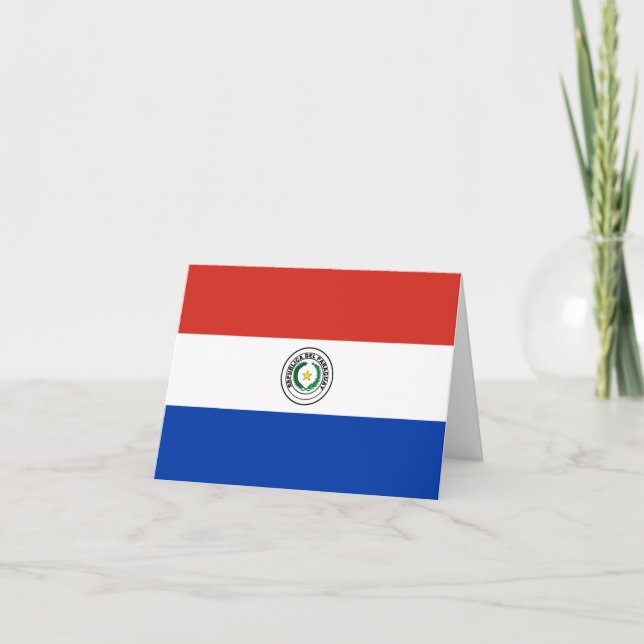 Tarjeta Bandera paraguaya (Anverso)