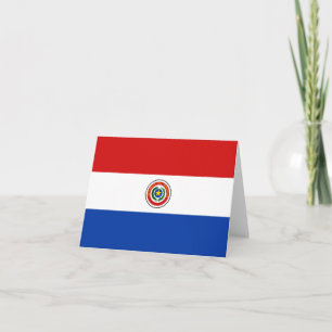 Tarjeta Bandera paraguaya Notecard