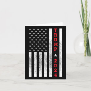 Tarjeta Bandera Patriótica 4 De Julio De Trump 2024