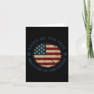 Tarjeta Bandera Patriótica Americana De EE. UU. 4 De Julio
