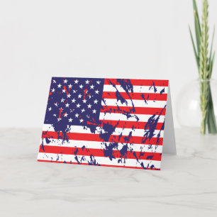 Tarjeta Bandera Patriótica de los Estados Unidos