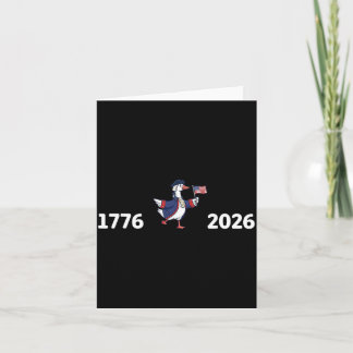 Tarjeta Bandera patriótica de pájaro de EE. UU. de 1776 a 