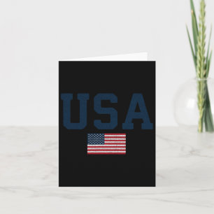 Tarjeta Bandera Patriótica Estadounidense 4 De Julio Indep