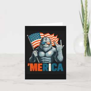 Tarjeta Bandera Patriótica Norteamericana De La Roca Meric