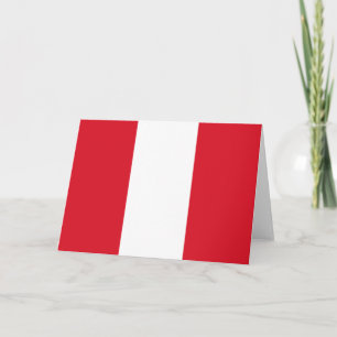 Tarjeta Bandera peruana (Perú)