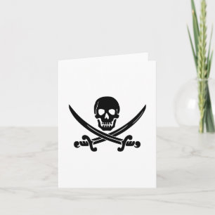 Tarjeta Bandera pirata
