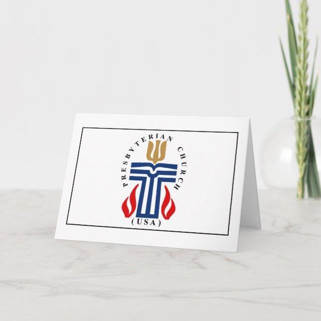 Tarjeta Bandera presbiteriana (Anverso)