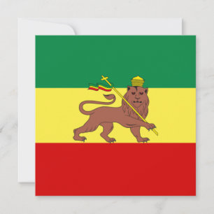 Tarjeta Bandera rastafari (Rastafarianismo) (Rasta)